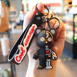 Mechanical Bear Keychain Doll Keychain Accessories Bag Charm